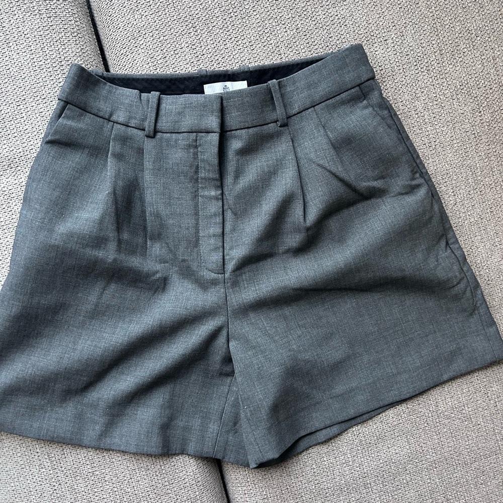 Babaton Gray Bermuda Shorts Tailored and Sophisticated